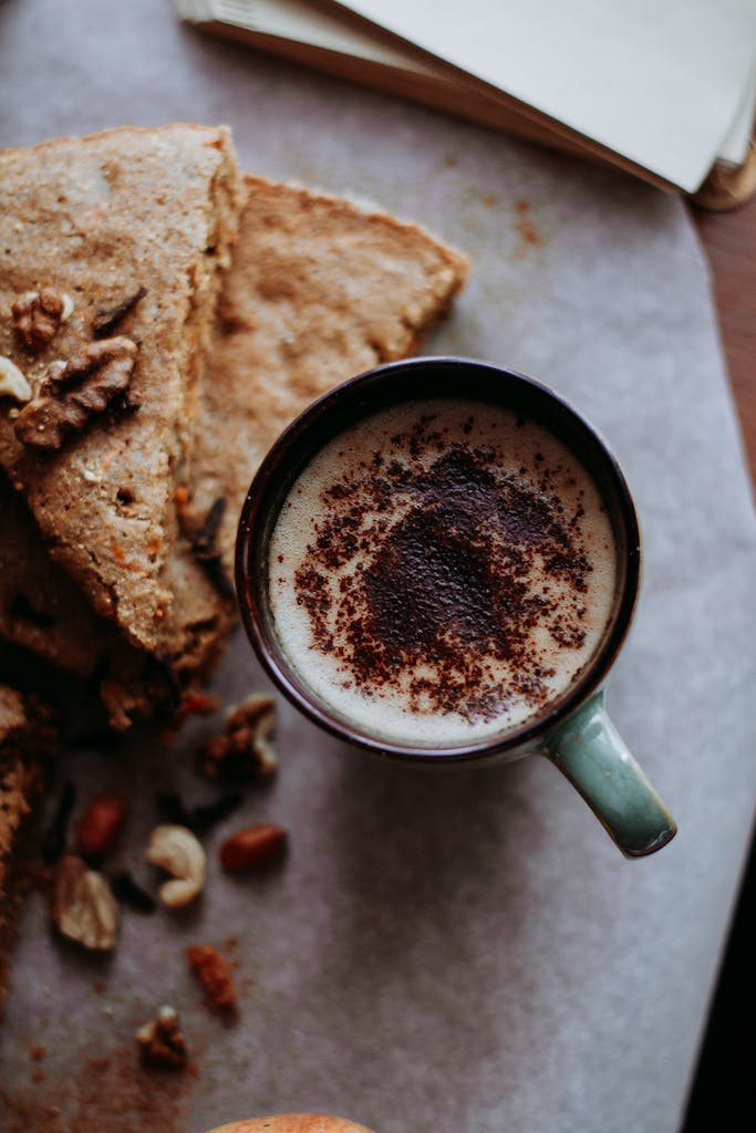 Cup Of Coffee Near Pies